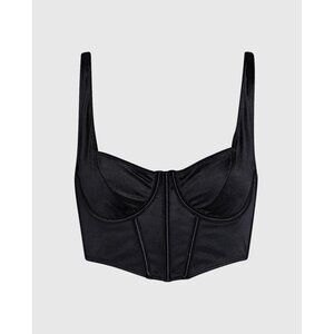 La SENZA Black Satin Bra
